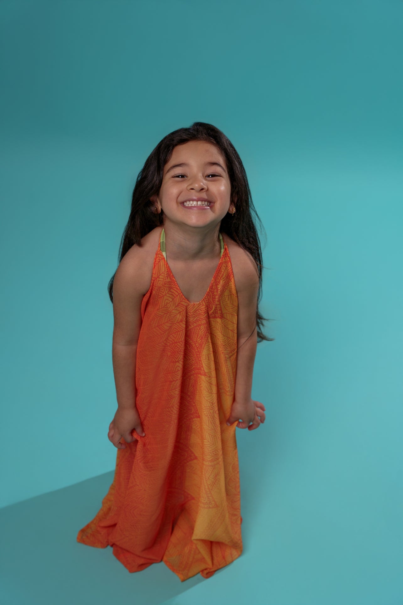 Kids Sunset Backless Dress