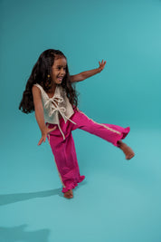 Kids Summer Pink Stripe Pants