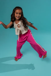 Kids Summer Pink Stripe Pants