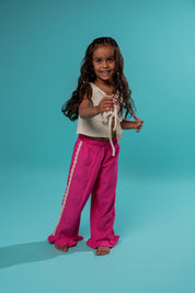 Kids Summer Pink Stripe Pants