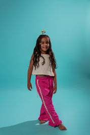 Kids Summer Pink Stripe Pants