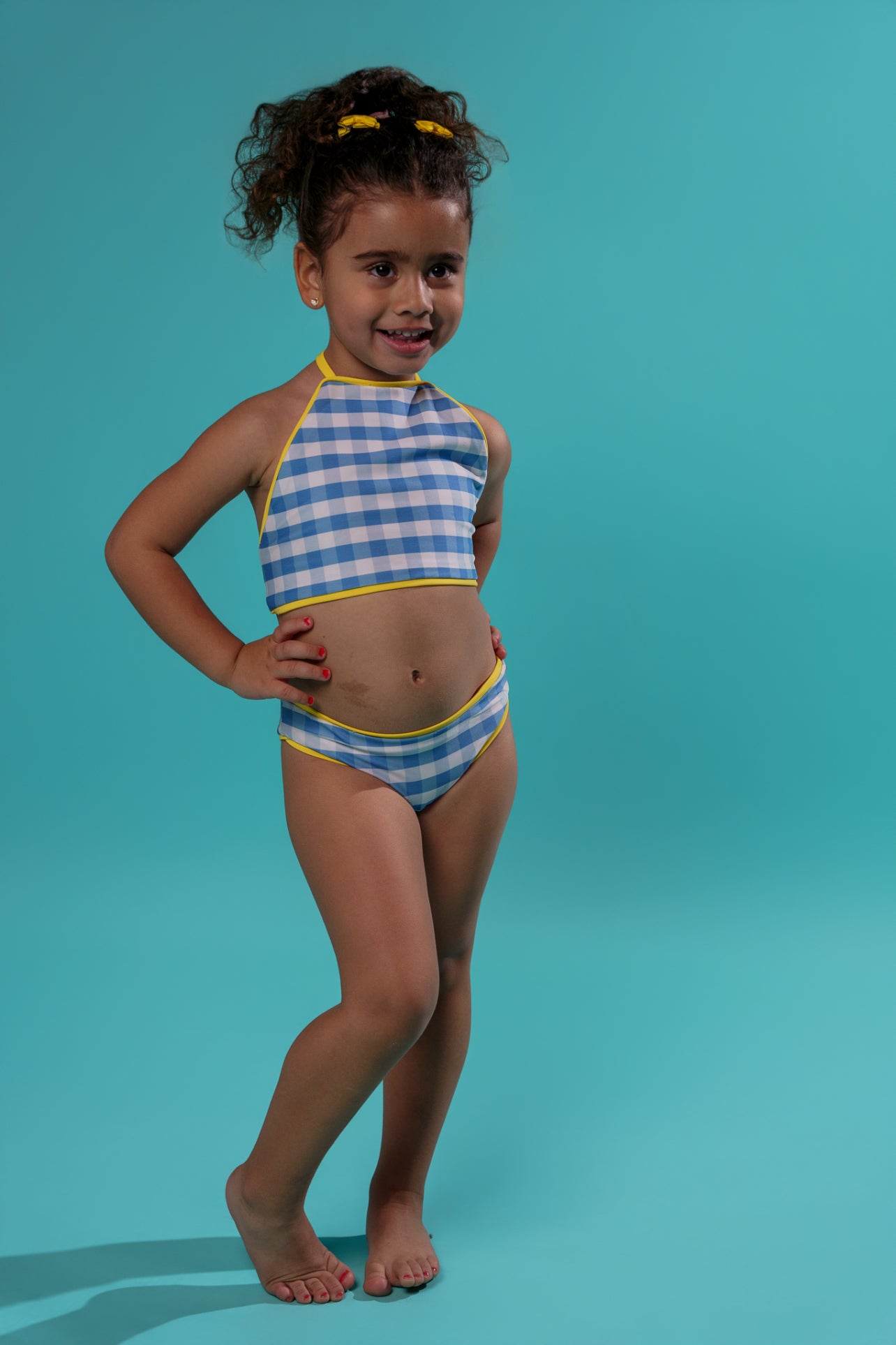 Kids Cool Check Bikini
