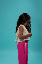 Kids Summer Pink Stripe Pants