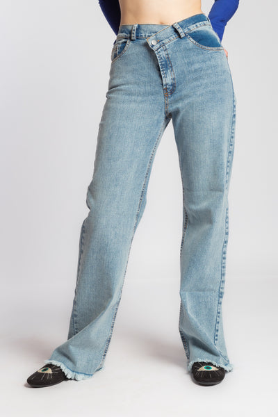 Crisscross Waist Jeans