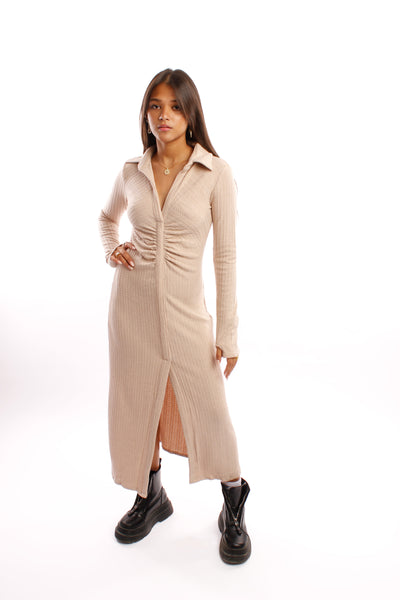 Ruched Midi Dress